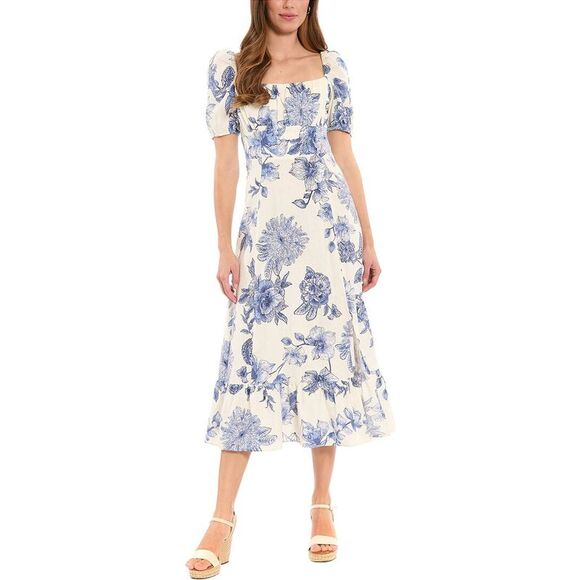 London Times Dresses & Skirts - London Times Womens  Midi Dress, White